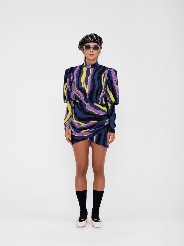 Parden' ILANA Dress Zebra Navy / 40