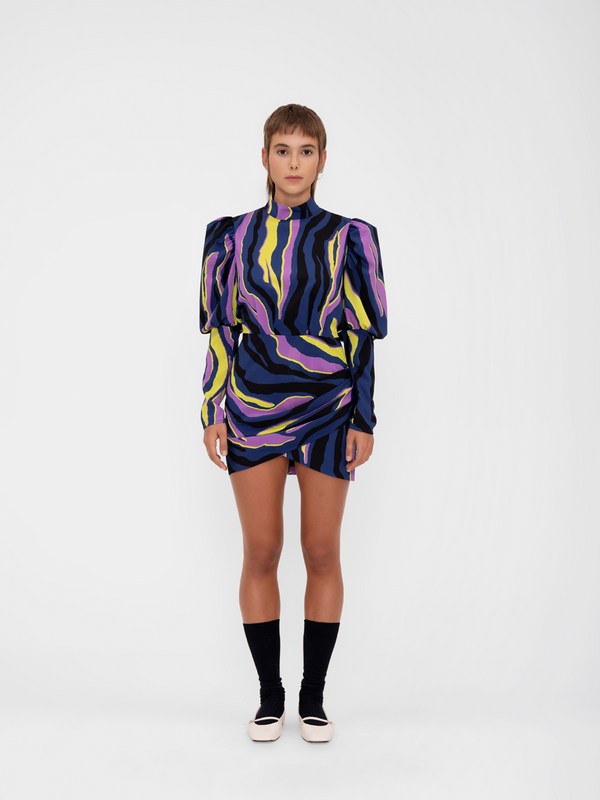 Parden' ILANA Dress Zebra Navy / 40