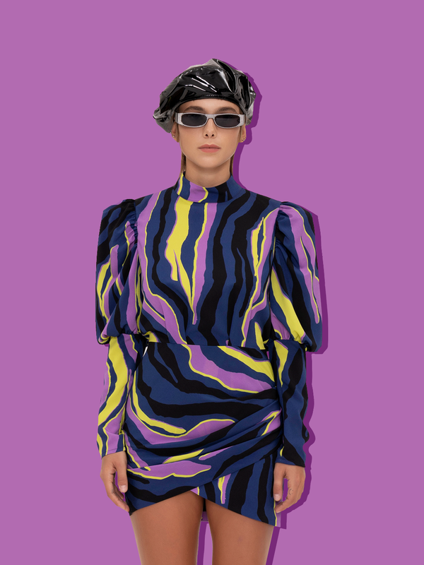 parden' ILANA Dress Zebra Navy / 40