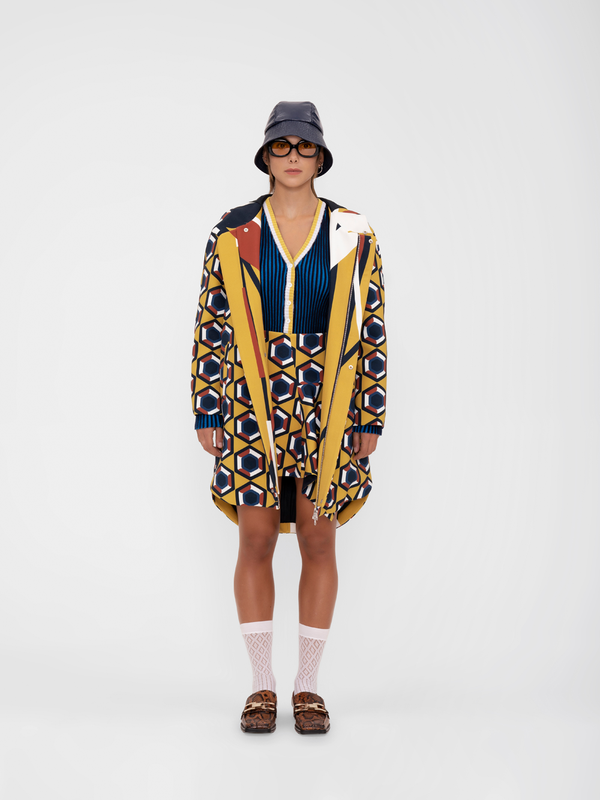 Parden' ILANIT Printed Parka Damaris Yellow / 40