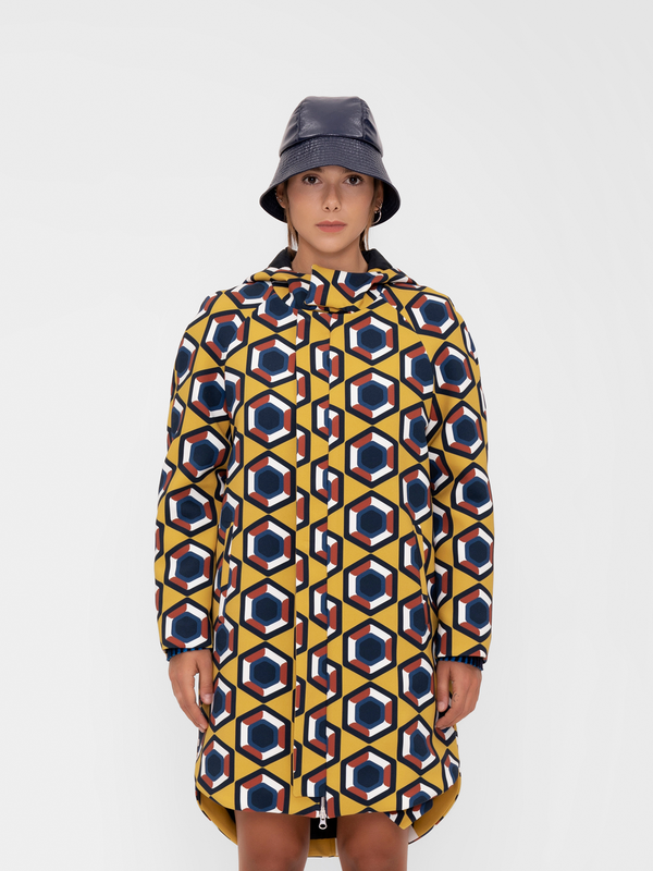 Parden' ILANIT Printed Parka Damaris Yellow / 40