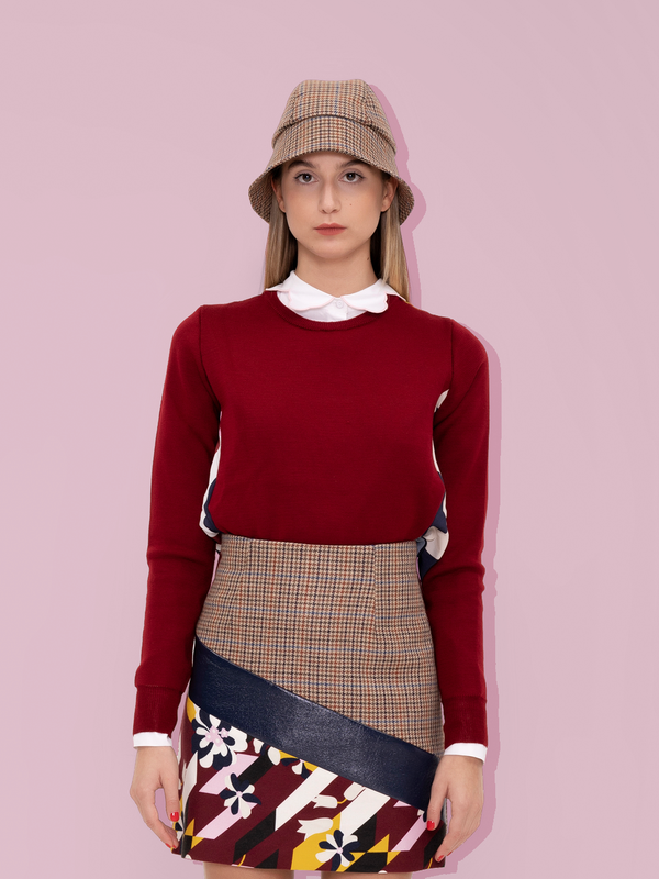 parden' IRIS Knit Top Breanna Burgundy / 40