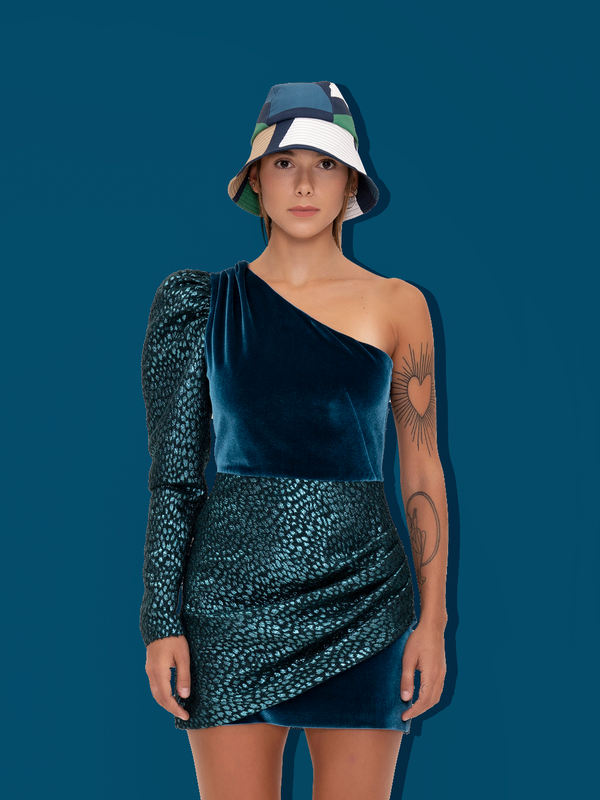 parden' LELAND One-shoulder Dress Leo Green / 40