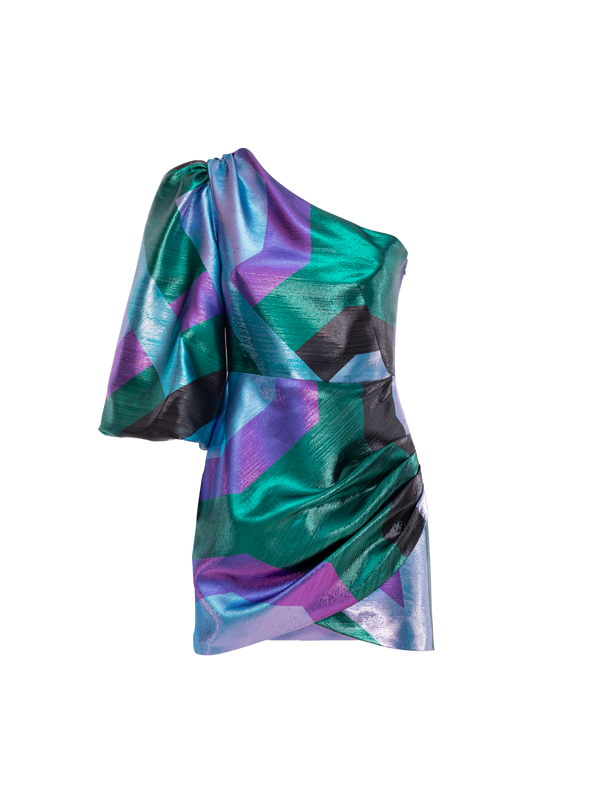 Parden' LEVANTE One-shoulder Dress Vida Green / 38