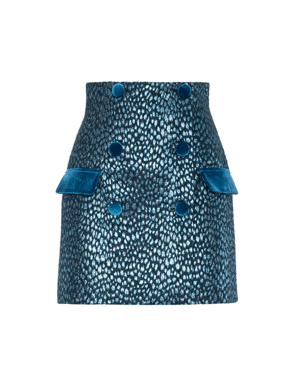 Parden' MARI Mini Skirt Leo Green / 40