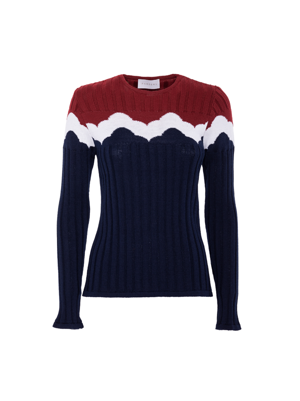 Parden' MARNIE Knit “nuvolette” Top Navy / 40