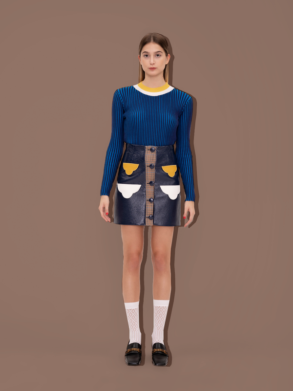 parden' MEGAN Mini Skirt Navy / 38