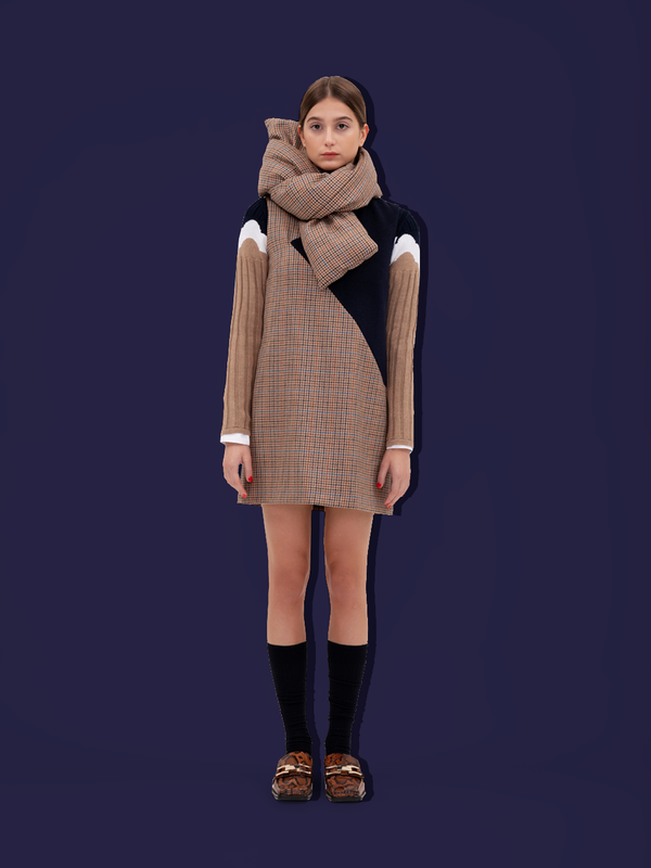 parden' MIA Dress Check Brown / 40