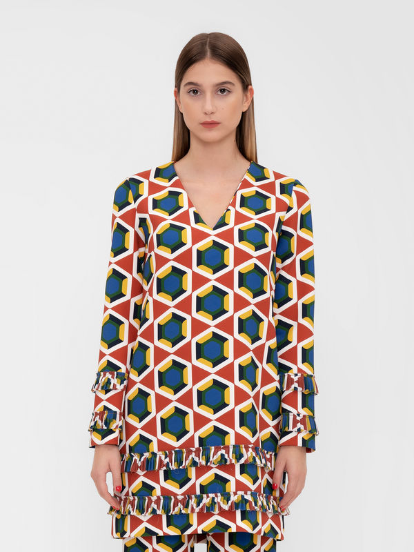 Parden' NEBI Dress Damaris Burgundy / 40