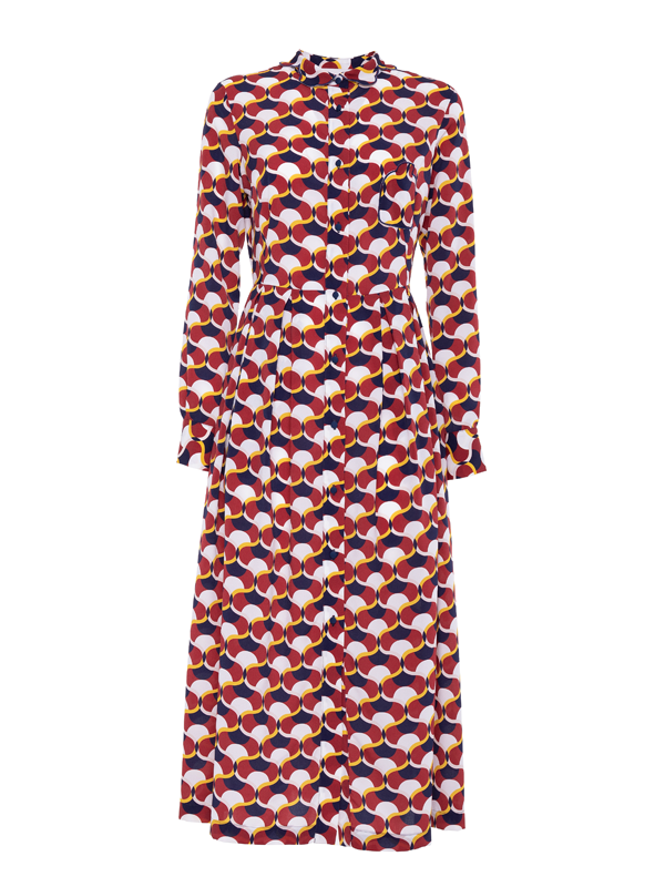 Parden' OLALLA Shirt Dress Caledon Burgundy / 40