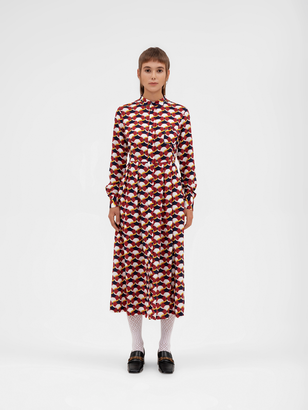 Parden' OLALLA Shirt Dress Caledon Burgundy / 40