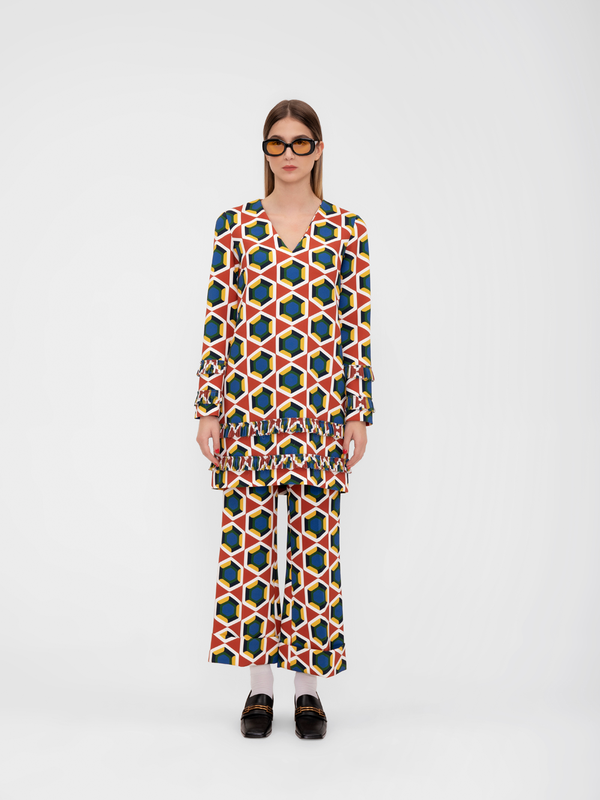 Parden' PAVE Trousers Damaris Burgundy / 40