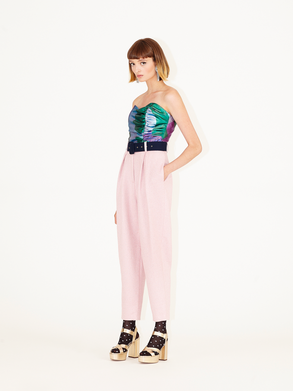 Parden' PRESTON Bouclè Trousers Pink / 40