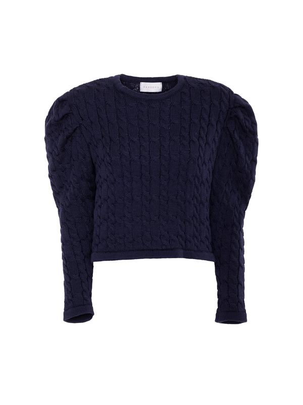 Parden' ROSA Cable Knit Top Navy / 40