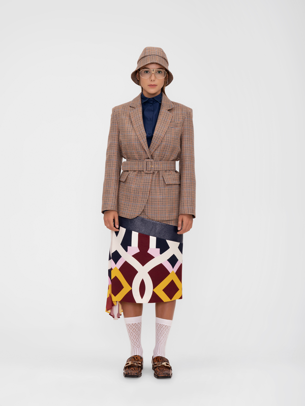 Parden' TEXAS Blazer Check Brown / 40