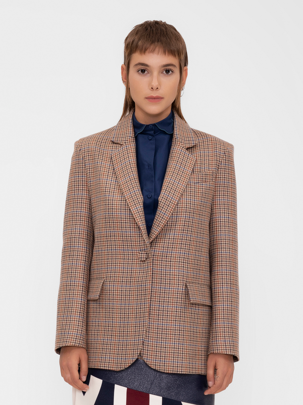 Parden' TEXAS Blazer Check Brown / 40
