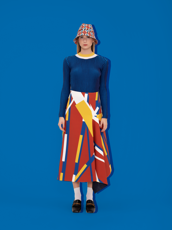 parden' VAKDA Midi Skirt Farrell Navy / 40