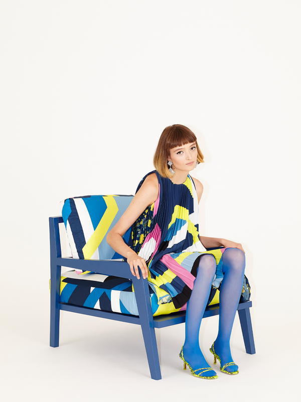 Parden' VALMONT Dress Roses Creme/Green/Navy / 40