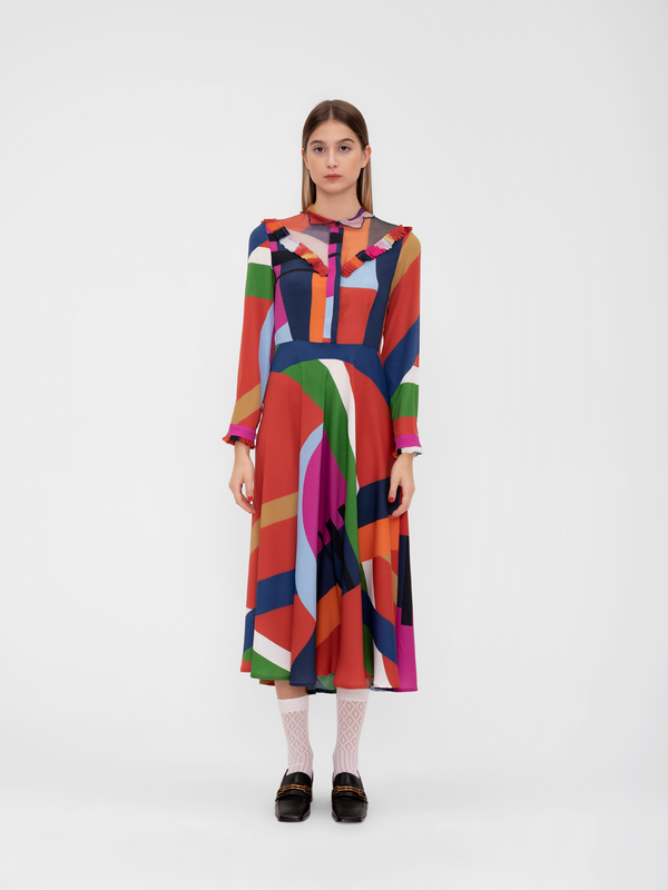 Parden' VERA Dress Farrell Burgundy / 42