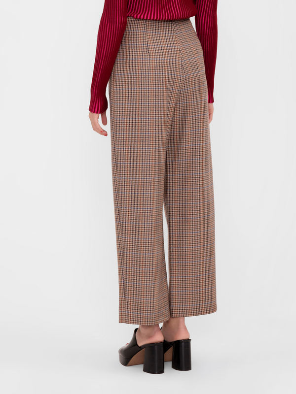Parden' YOK Trousers Check Brown / 38