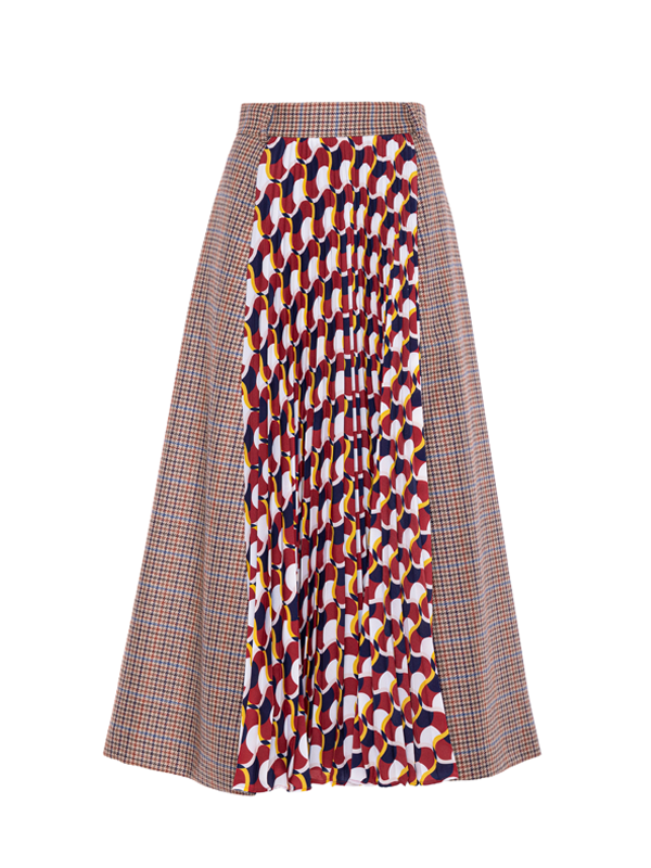 Parden' RANIA Midi Pleated Skirt Adabella/Caledon Burgundy / 42