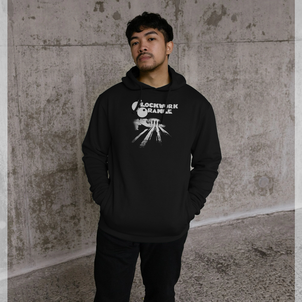 parka london A Clockwork Orange Silhouette Black Hoodie