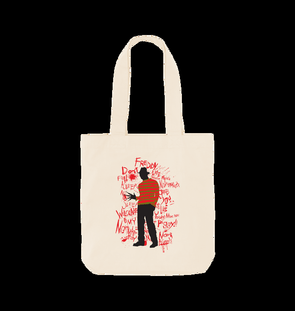 parka london A Nightmare On Elm Street Freddy Krueger Natural Tote Bag