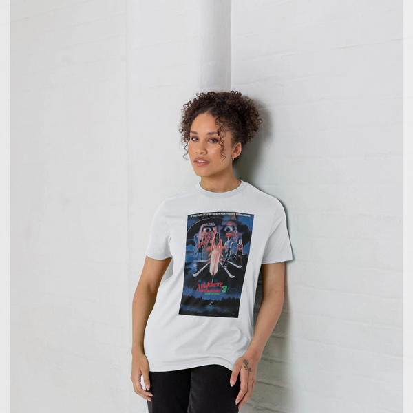 parka london A Nightmare On Elm Street 'Ready for Freddy' White T-Shirt