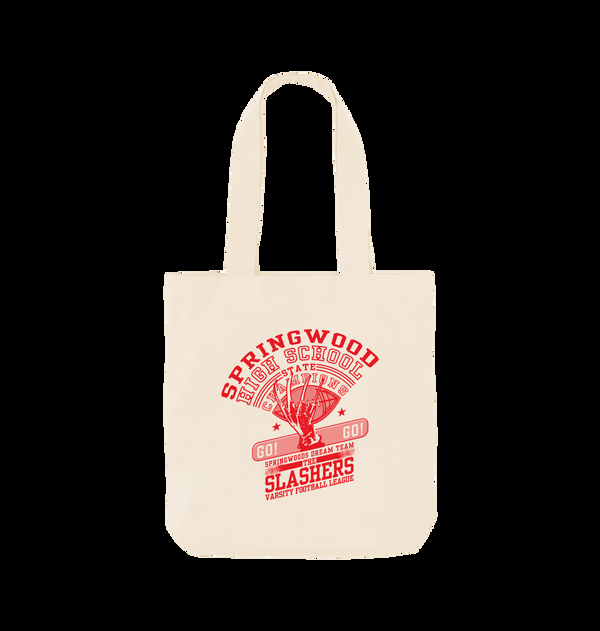 parka london A Nightmare On Elm Street Springwood Slashers Natural Tote Bag
