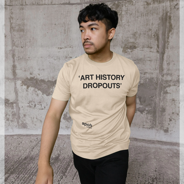 parka london apoh Art History Dropouts Slogan Cream T-Shirt