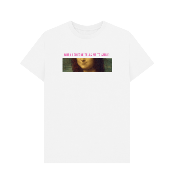 Parka London Apoh Da Vinci Smile Mona White T-Shirt