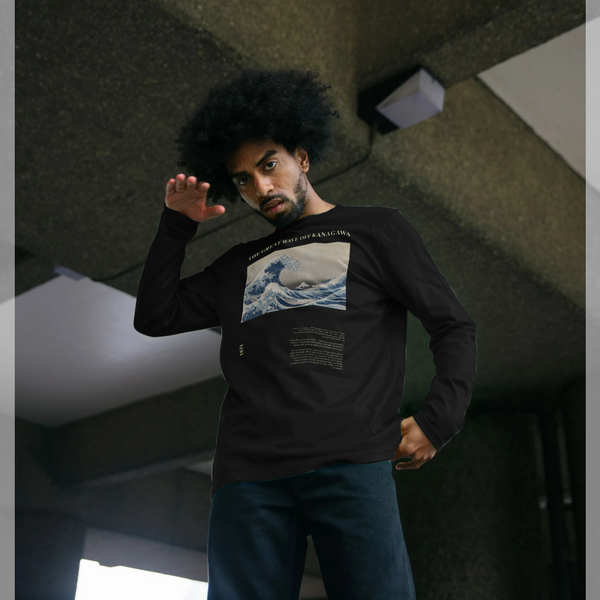 parka london apoh Hokusai 1831 Black Long Sleeve T-Shirt