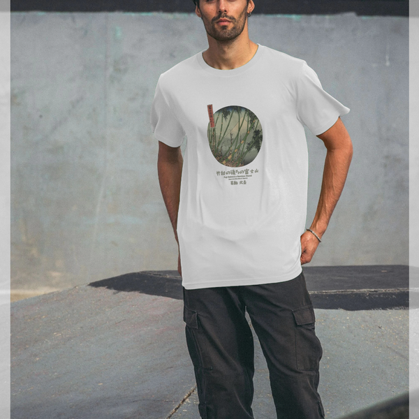 parka london APOH Hokusai Fuji Bamboo White T-Shirt