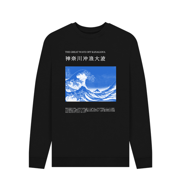 Parka London Apoh Hokusai Off Kanagawa Black Sweatshirt