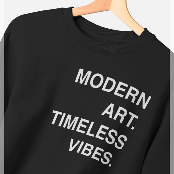 parka london apoh Modern Art Slogan Black Sweatshirt