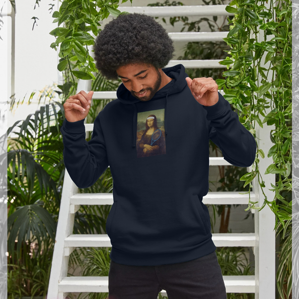 parka london apoh Mona Lisa Tennis Navy Blue Hoodie