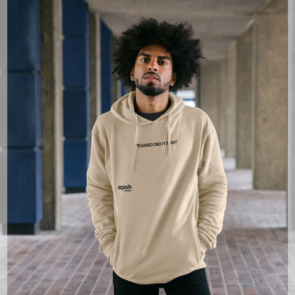 parka london apoh Picasso Did It First Slogan Cream Hoodie