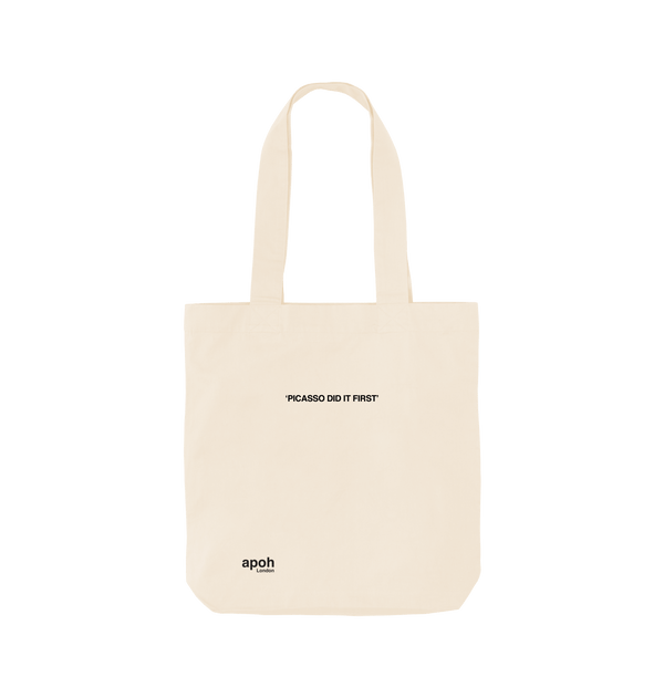 Parka London APOH Picasso Did It First Slogan Natural Tote Bag