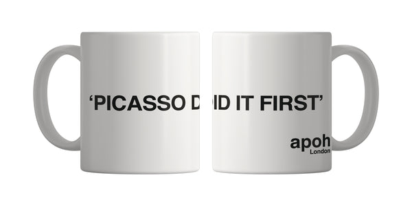 Parka London APOH Picasso Did It First Slogan White Mug