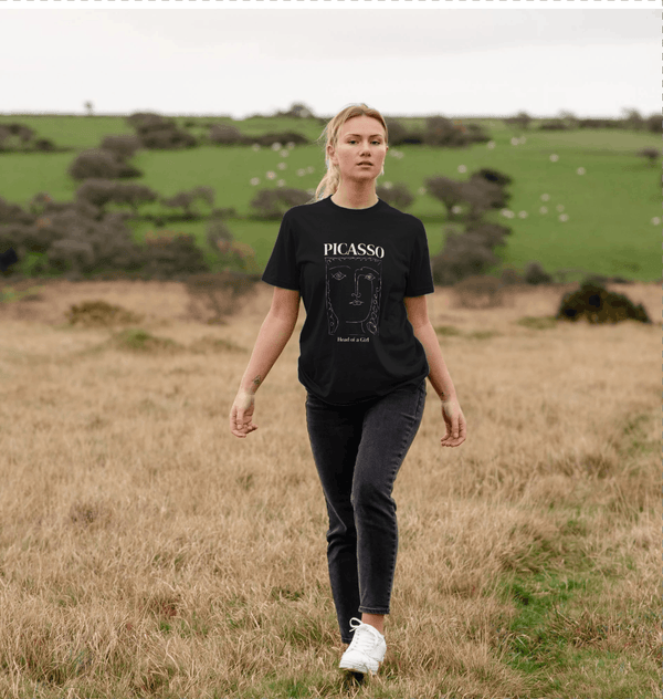 parka london APOH Picasso Head Of A Girl Black T-Shirt