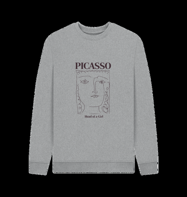 Parka London APOH Picasso Head Of A Girl Heather Grey Sweatshirt