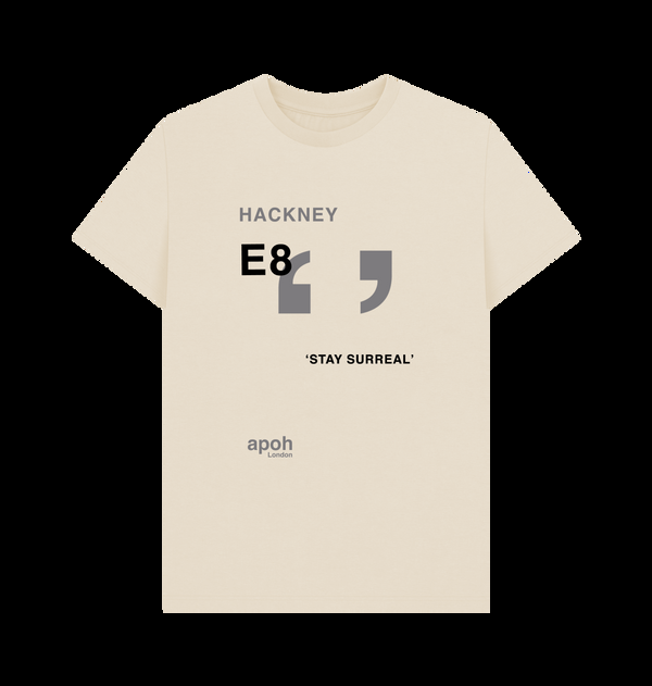 Parka London Apoh Surreal Hackney Slogan Cream T-Shirt