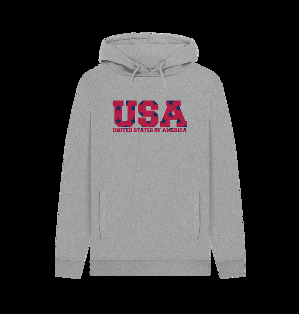 Parka London Apoh United States Stars Graphic Grey Hoodie