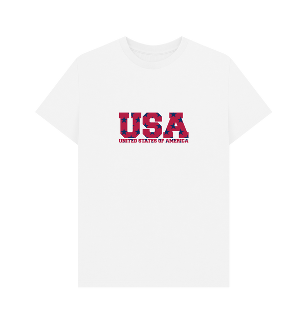 Parka London Apoh United States Stars Graphic White T-Shirt