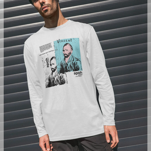 parka london apoh Van Gogh Self Portrait White Long Sleeve T-Shirt