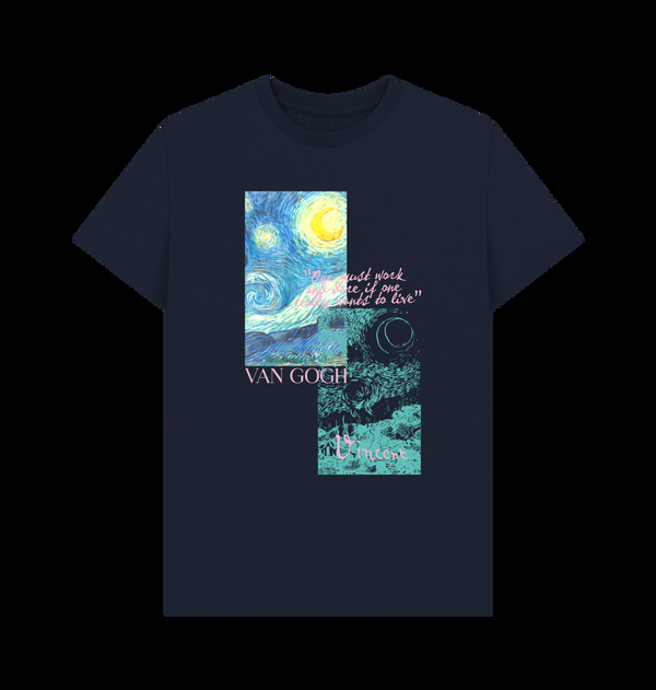 Parka London APOH Van Gogh Starry Night Collage Navy T-Shirt