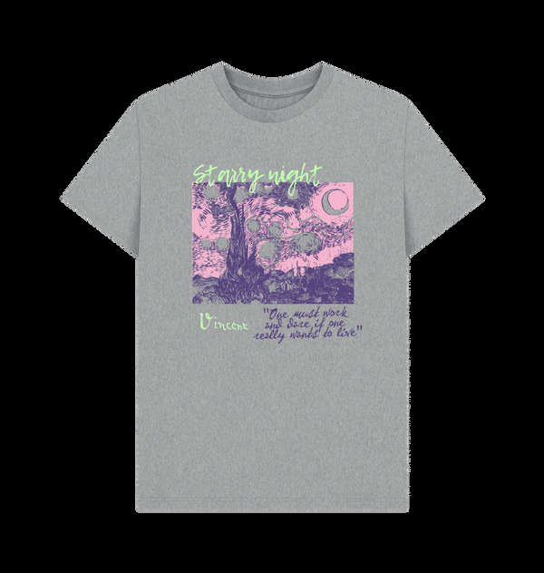 Parka London APOH Van Gogh Starry Night Heather Grey T-Shirt
