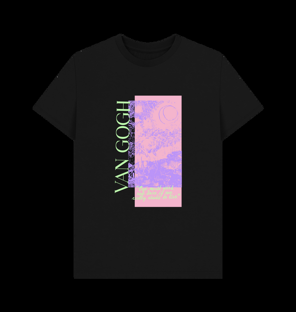 Parka London Apoh Van Gogh Starry Night Scribble Black T-Shirt