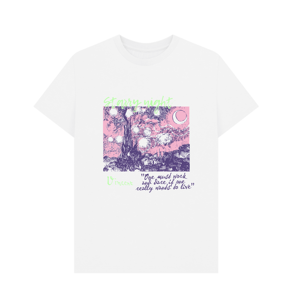 Parka London Apoh Van Gogh Starry Night White T-Shirt