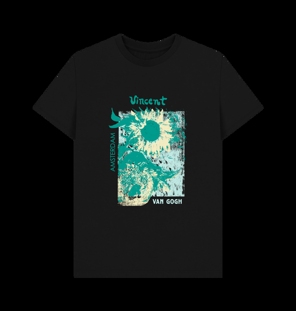 Parka London Apoh Van Gogh Sunflowers Black T-Shirt
